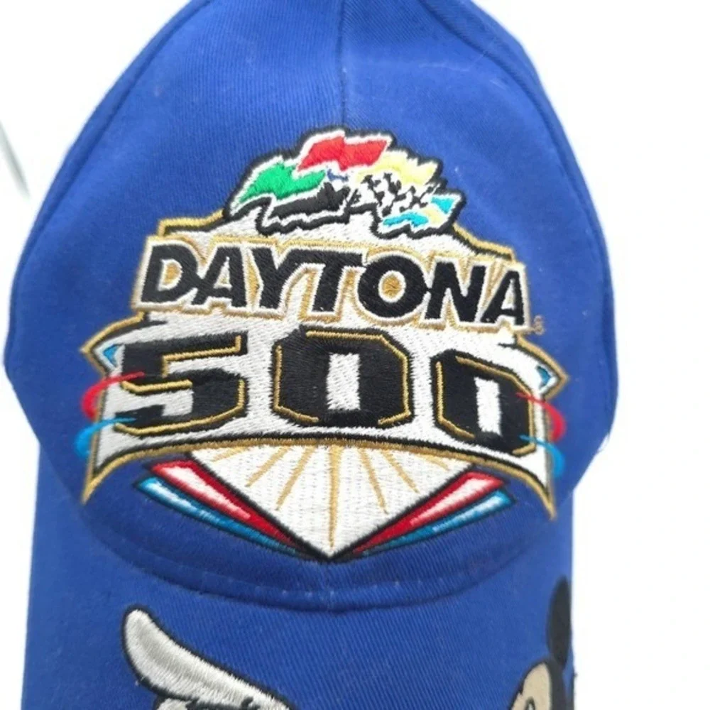 Vintage Disney Daytona 500 NASCAR 2004 Youth Baseball Cap Blue Mickey Mouse